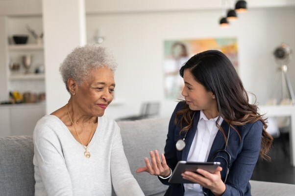 Care manager with member 